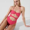 GESTREIFTER BANDEAU-BADEANZUG GESTREIFTER BANDEAU-BADEANZUG
