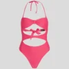 GESTREIFTER BANDEAU-BADEANZUG GESTREIFTER BANDEAU-BADEANZUG
