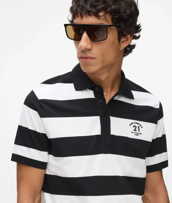 Gestreiftes Poloshirt Gestreiftes Poloshirt