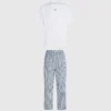 Gestreiftes Pyjama-Set