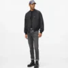 Gewaschene Slim-Fit-Jeans Gewaschene Slim-Fit-Jeans