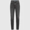 Gewaschene Slim-Fit-Jeans Gewaschene Slim-Fit-Jeans