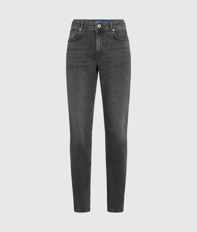Gewaschene Slim-Fit-Jeans Gewaschene Slim-Fit-Jeans