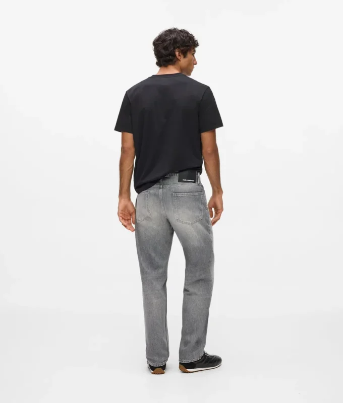 Gewaschene Straight-Jeans Gewaschene Straight-Jeans