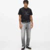 Gewaschene Straight-Jeans Gewaschene Straight-Jeans