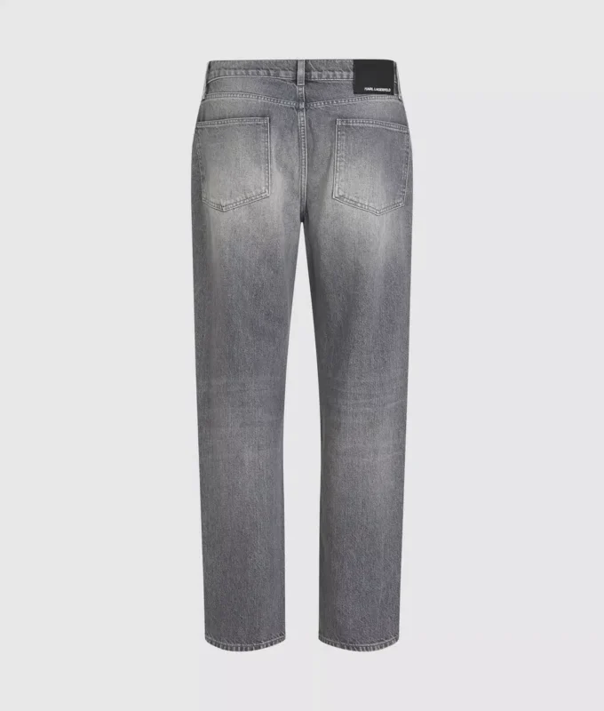 Gewaschene Straight-Jeans Gewaschene Straight-Jeans