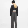 Gewaschene Sweathose mit weitem Bein Gewaschene Sweathose mit weitem Bein
