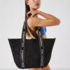 Gewebte Strandtasche mit Logo Gewebte Strandtasche mit Logo