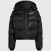 Glänzende, kastenförmige Daunenjacke Glänzende, kastenförmige Daunenjacke