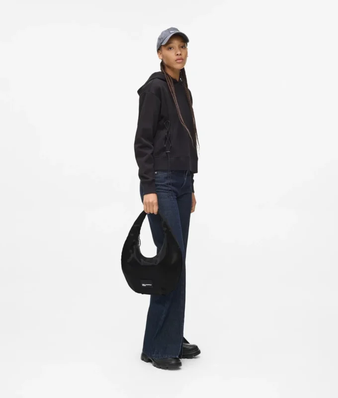 Glänzende Nylon-Hobo-Tasche Glänzende Nylon-Hobo-Tasche