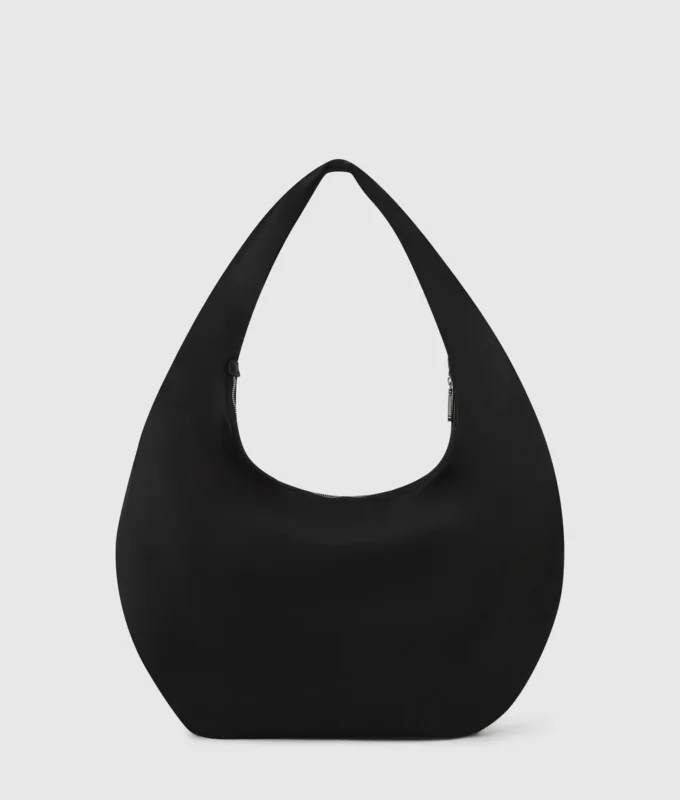 Glänzende Nylon-Hobo-Tasche Glänzende Nylon-Hobo-Tasche
