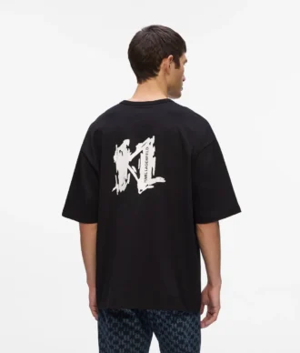 Grafisches Monogramm-T-Shirt