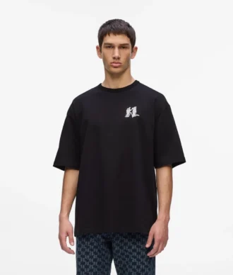 Grafisches Monogramm-T-Shirt
