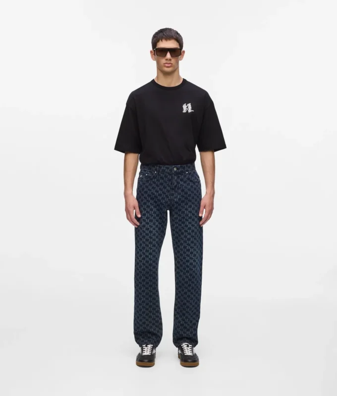 Grafisches Monogramm-T-Shirt Grafisches Monogramm-T-Shirt