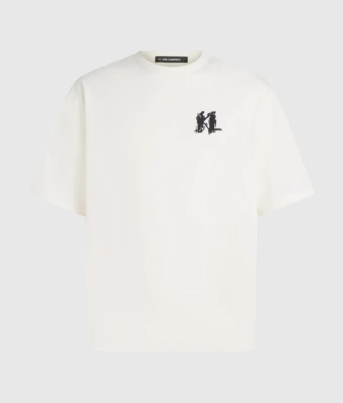 Grafisches Monogramm-T-Shirt Grafisches Monogramm-T-Shirt