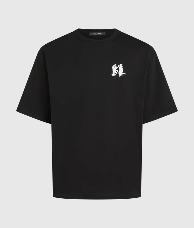Grafisches Monogramm-T-Shirt Grafisches Monogramm-T-Shirt