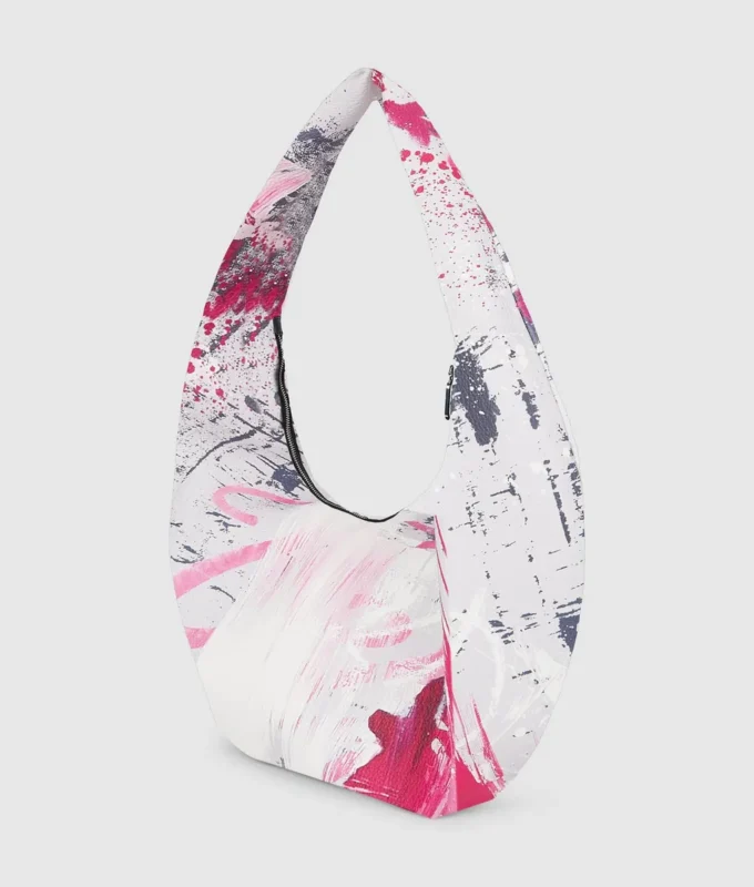 Große Hobo-Tasche mit Maler-Print Große Hobo-Tasche mit Maler-Print