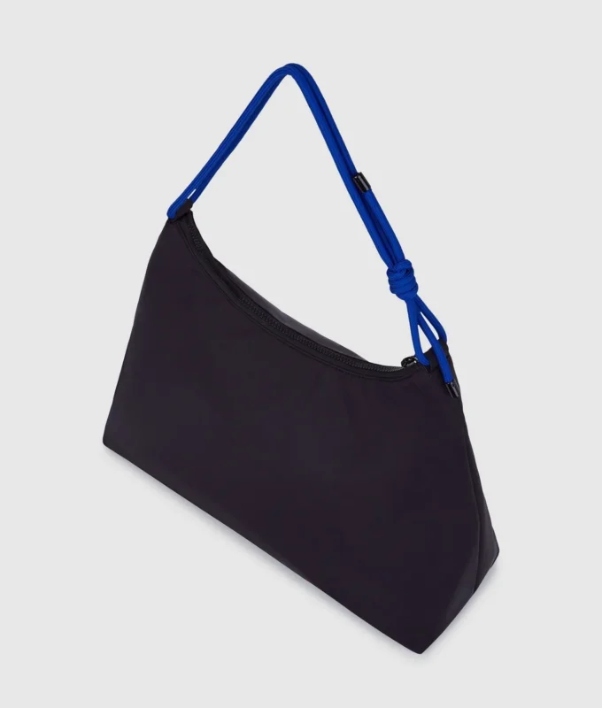 Große Nylon-Umhängetasche mit Kordelzug