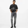 Gürteltasche aus gewaschenem Denim Gürteltasche aus gewaschenem Denim