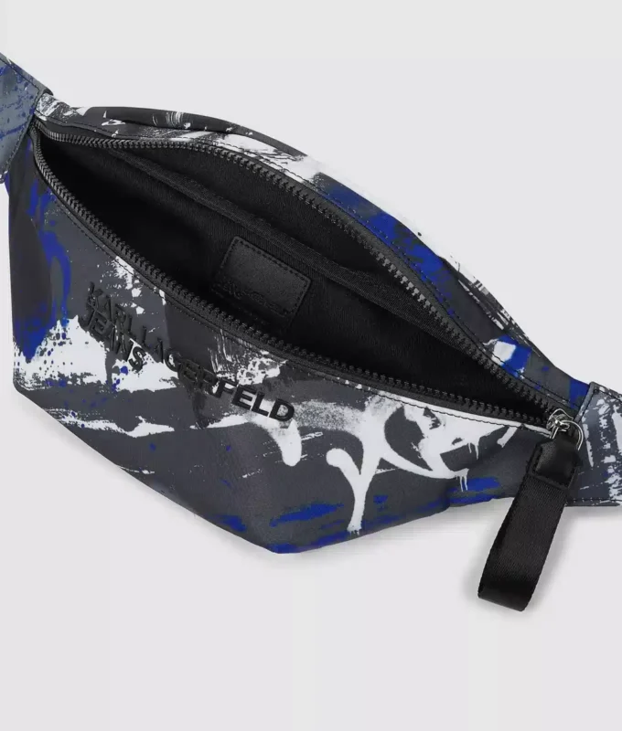 Gürteltasche mit Graffiti-Print