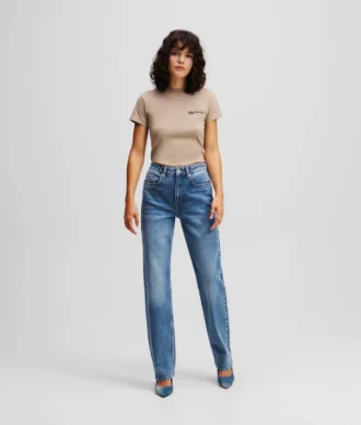 HOCHGESchnittene Straight-Jeans
