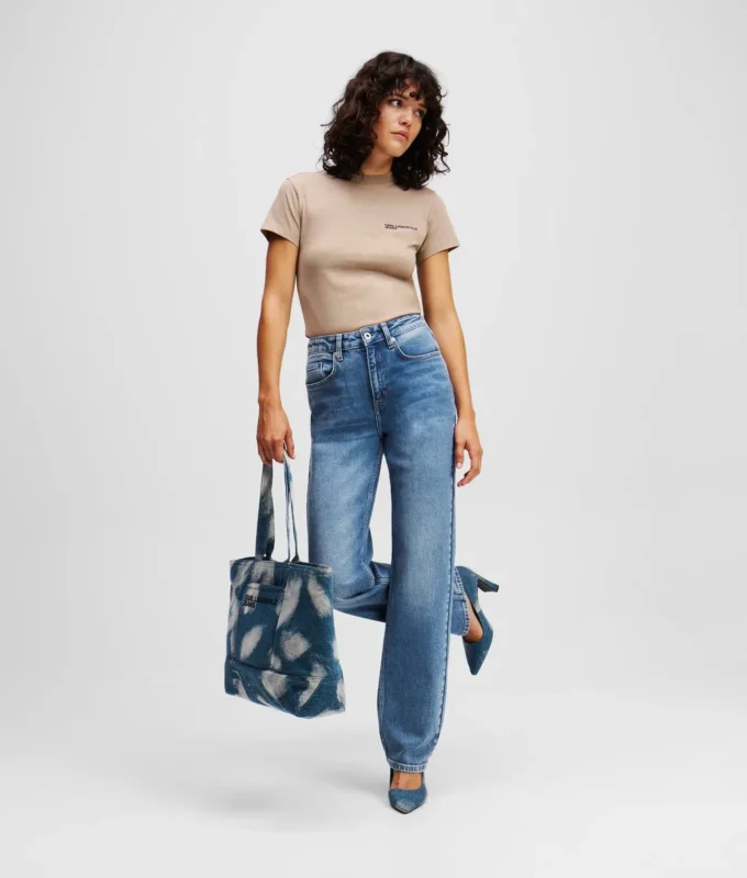HOCHGESchnittene Straight-Jeans HOCHGESchnittene Straight-Jeans