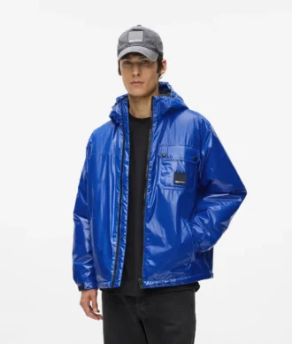 Hochglänzende Utility-Jacke