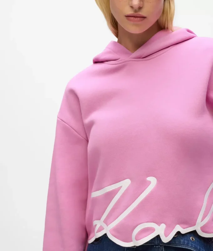 Hoodie mit charakteristischem Saum Hoodie mit charakteristischem Saum