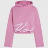 Hoodie mit charakteristischem Saum Hoodie mit charakteristischem Saum