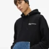 Hoodie mit Denim-Tasche Hoodie mit Denim-Tasche