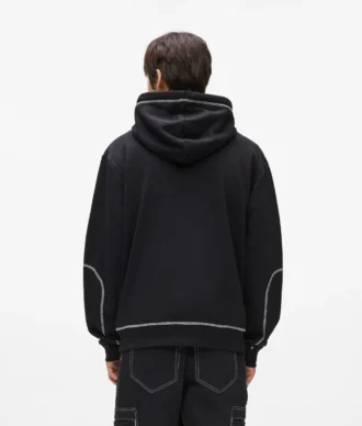 Hoodie mit Kontrastnähten