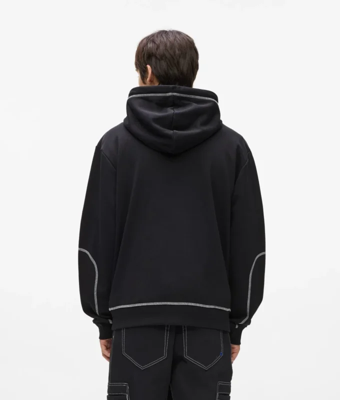 Hoodie mit Kontrastnähten Hoodie mit Kontrastnähten
