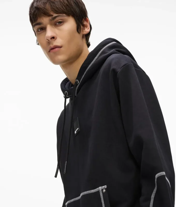 Hoodie mit Kontrastnähten Hoodie mit Kontrastnähten