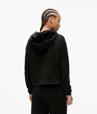 Hoodie mit Monogramm-Nieten