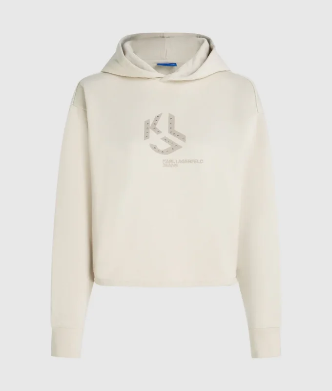 Hoodie mit Monogramm-Nieten Hoodie mit Monogramm-Nieten