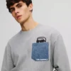 IKON DENIM POCKET SWEATSHIRT