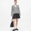 Ikon gestreiftes Langarm-Poloshirt