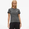 Ikon gestreiftes Ripp-T-Shirt