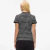 Ikon gestreiftes Ripp-T-Shirt