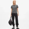 Ikon gestreiftes Ripp-T-Shirt