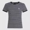 Ikon gestreiftes Ripp-T-Shirt