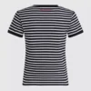 Ikon gestreiftes Ripp-T-Shirt