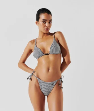 IKON GESTREIFTES TRIANGLE-BIKINI-OBERTEIL