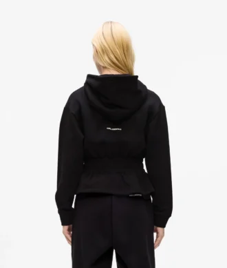 Ikon Hoodie mit gerafftem Reißverschluss