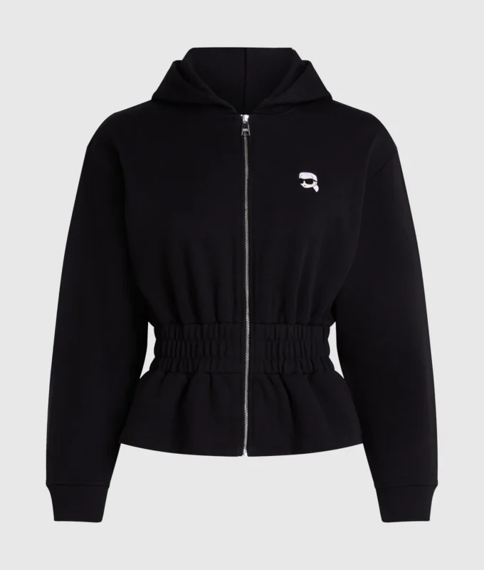 Ikon Hoodie mit gerafftem Reißverschluss Ikon Hoodie mit gerafftem Reißverschluss
