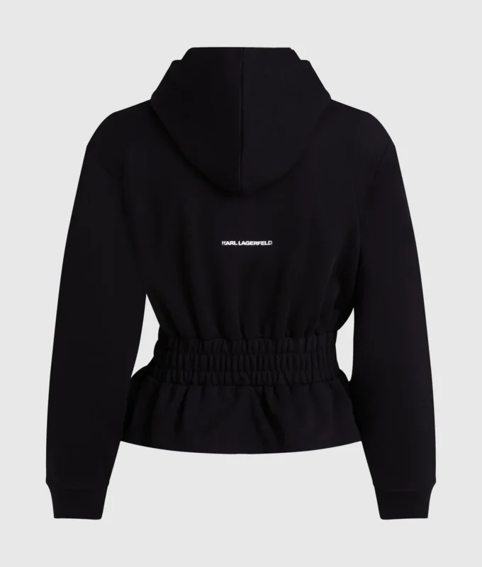 Ikon Hoodie mit gerafftem Reißverschluss Ikon Hoodie mit gerafftem Reißverschluss