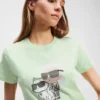 IKON KARL & CHOUPETTE RHINESTONE T-SHIRT