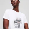 IKON KARL & CHOUPETTE RHINESTONE T-SHIRT