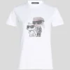 IKON KARL & CHOUPETTE RHINESTONE T-SHIRT