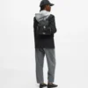 Ikon kleiner Rucksack aus Nylon mit Patte Ikon kleiner Rucksack aus Nylon mit Patte